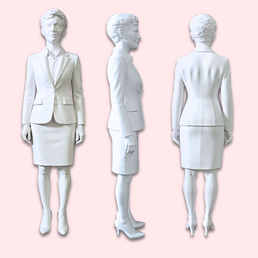 Miniatura 3D Personalizada - Estilo Boneca Feminina